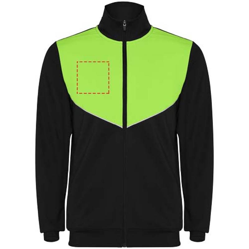 Evans unisex tepláková souprava, černá - zelená Lime, S Evans unisex tepláková souprava, černá - zelená Lime, S