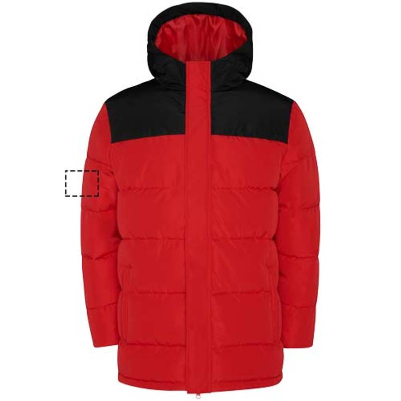 Unisex zateplená bunda Tallin, červená - čierna, S Unisex zateplená bunda Tallin, červená - čierna, S