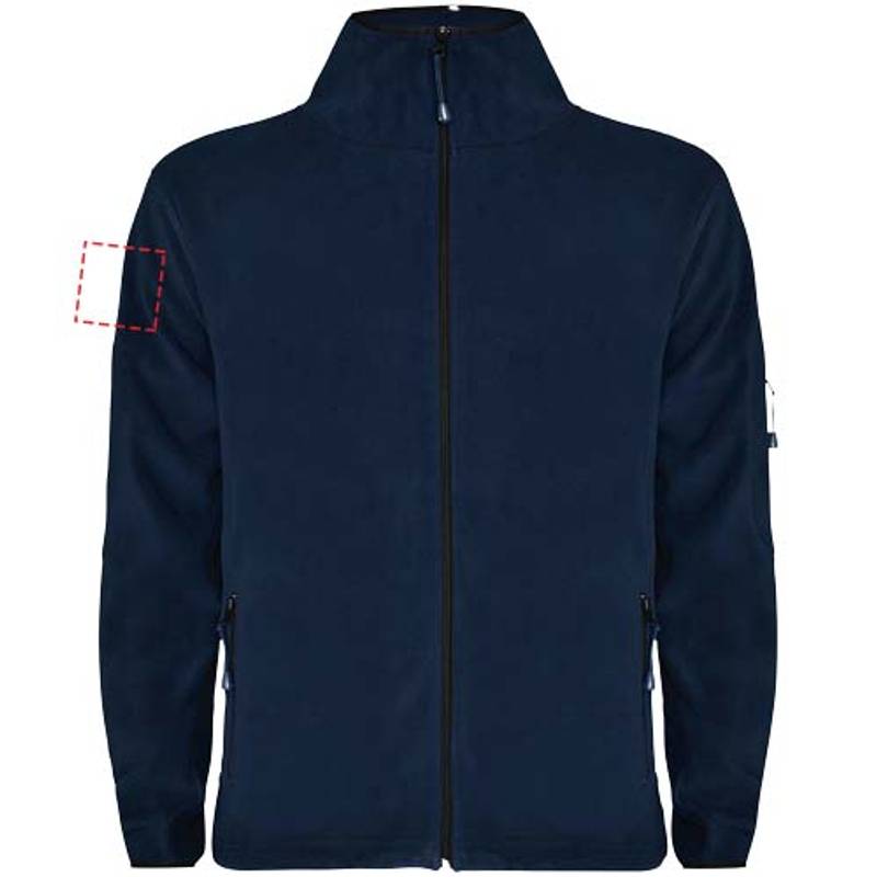 Pánská celorozepínací fleecová bunda Luciane, modrá Navy, S Pánská celorozepínací fleecová bunda Luciane, modrá Navy, S