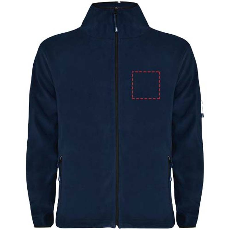 Pánská celorozepínací fleecová bunda Luciane, modrá Navy, S Pánská celorozepínací fleecová bunda Luciane, modrá Navy, S