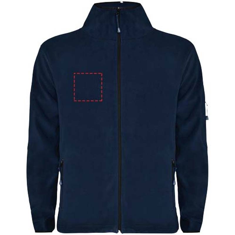Pánská celorozepínací fleecová bunda Luciane, modrá Navy, S Pánská celorozepínací fleecová bunda Luciane, modrá Navy, S