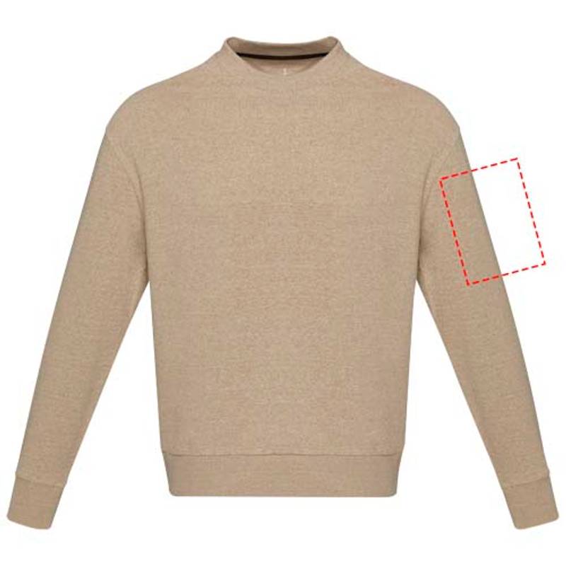 Unisex Aware™ recyklovaný svetr s kulatým výstřihem Jet, hnědá Oatmeal, XS Unisex Aware™ recyklovaný svetr s kulatým výstřihem Jet, hnědá Oatmeal, XS