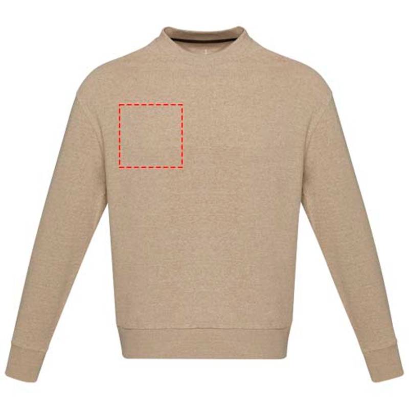 Unisex Aware™ recyklovaný svetr s kulatým výstřihem Jet, hnědá Oatmeal, XS Unisex Aware™ recyklovaný svetr s kulatým výstřihem Jet, hnědá Oatmeal, XS