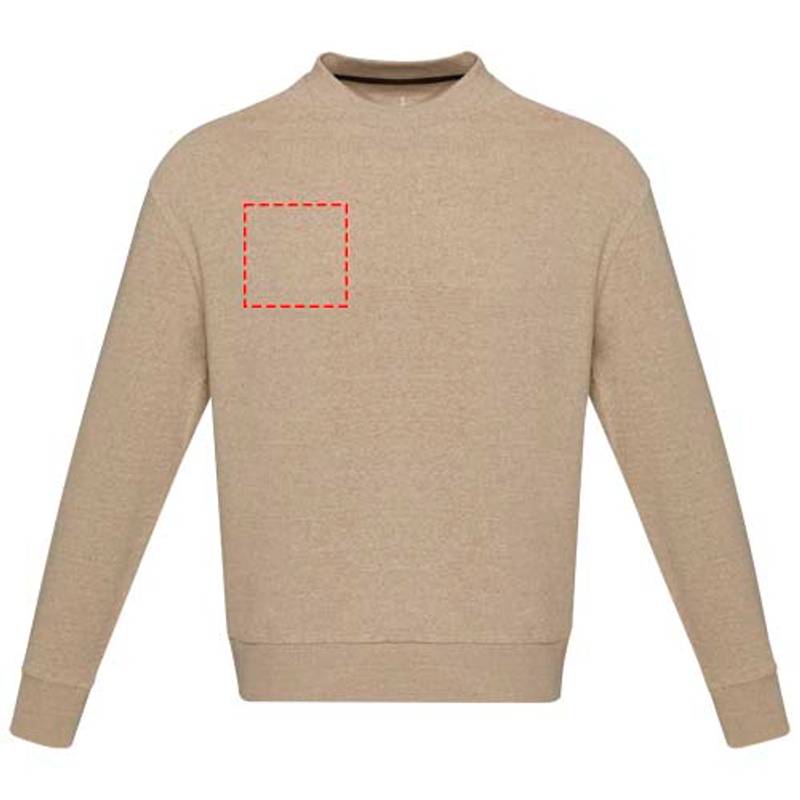 Unisex Aware™ recyklovaný svetr s kulatým výstřihem Jet, hnědá Oatmeal, XS Unisex Aware™ recyklovaný svetr s kulatým výstřihem Jet, hnědá Oatmeal, XS