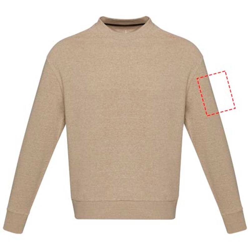 Unisex Aware™ recyklovaný svetr s kulatým výstřihem Jet, hnědá Oatmeal, XS Unisex Aware™ recyklovaný svetr s kulatým výstřihem Jet, hnědá Oatmeal, XS