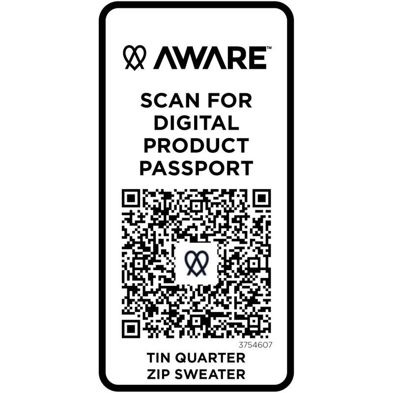 Unisex recyklovaný sveter Aware™ na štvrť zips Tin, hnedá Oatmeal, XS Unisex recyklovaný sveter Aware™ na štvrť zips Tin, hnedá Oatmeal, XS