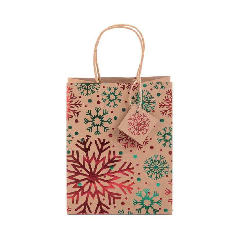 Pekkola S vianočná darčeková taška, malá, viacfarebná Pekkola S vianočná darčeková taška, malá, viacfarebná