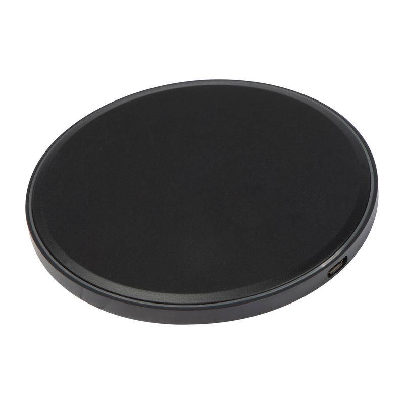 Bezdrátová nabíječka s LED displejem, černá Bezdrátová nabíječka s LED displejem, černá