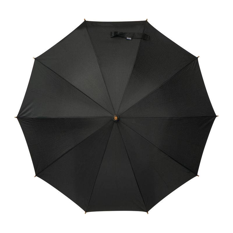 Dáždnik s bambusovou rukoväťou, čierna Dáždnik s bambusovou rukoväťou, čierna