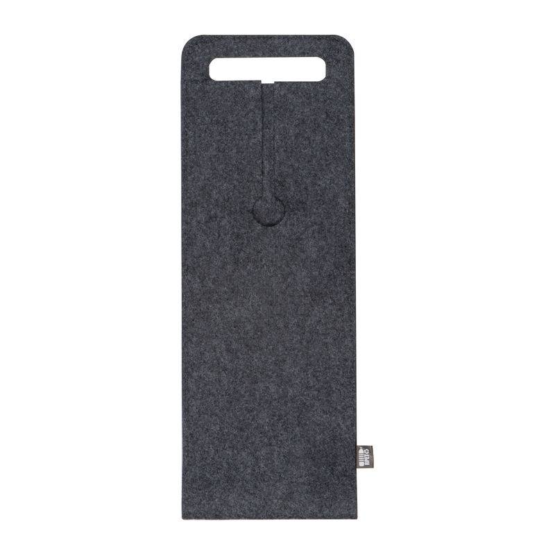 Plstěná taška na láhev, šedá stříbrná Plstěná taška na láhev, šedá stříbrná