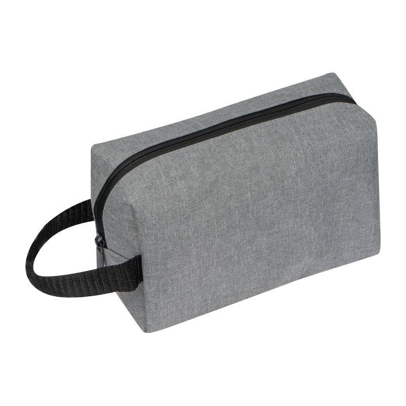 Kozmetická taška z RPET, sivá Kozmetická taška z RPET, sivá