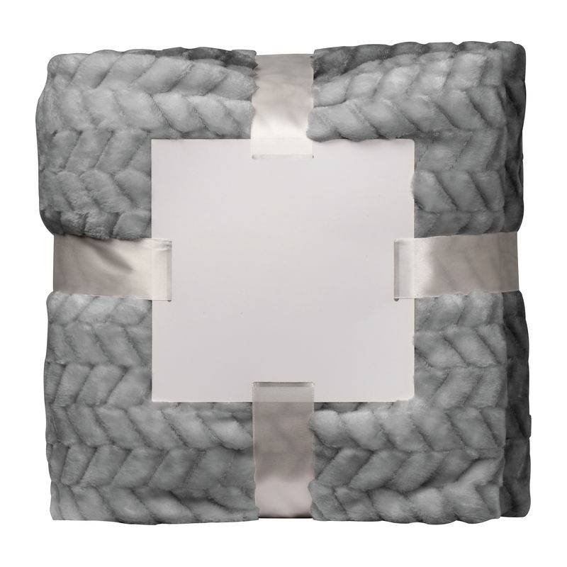 Veľká plyšová deka, sivá Veľká plyšová deka, sivá