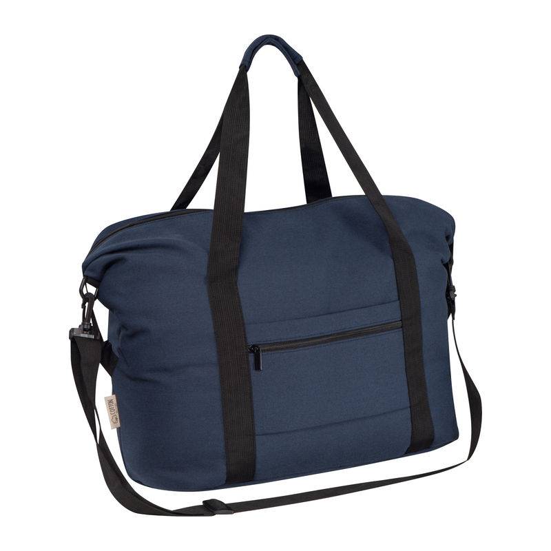 Sportovní taška z recyklované bavlny, modrá Dark Sportovní taška z recyklované bavlny, modrá Dark