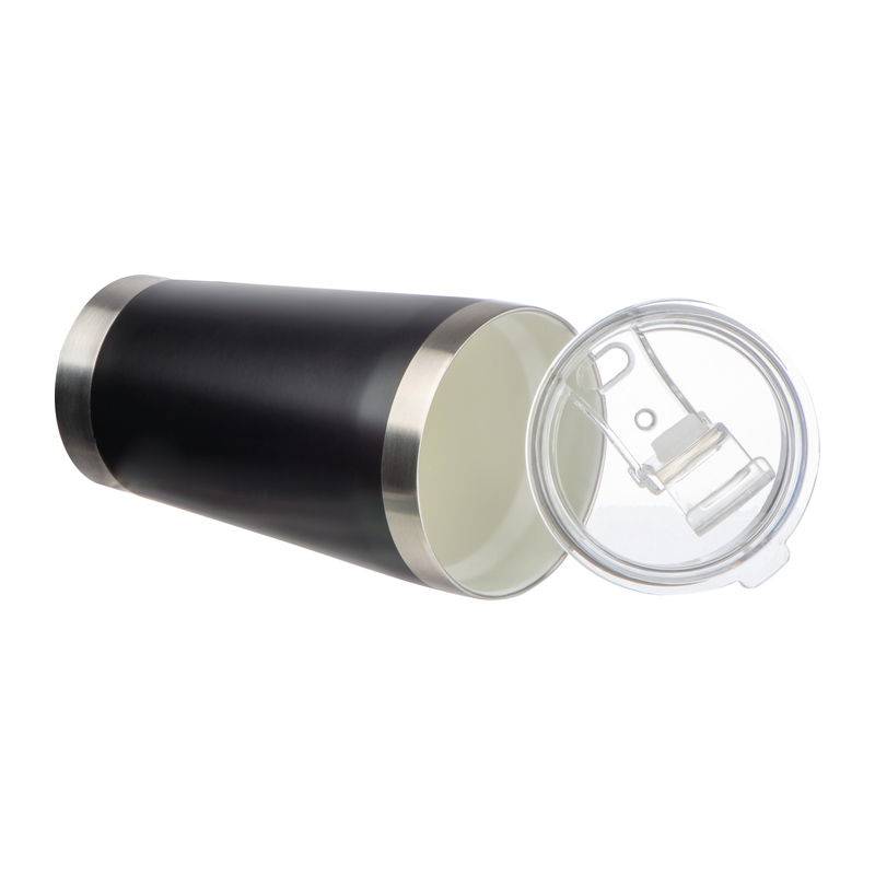 Nerezový hrnek s keramickým vnitřkem, černá Nerezový hrnek s keramickým vnitřkem, černá