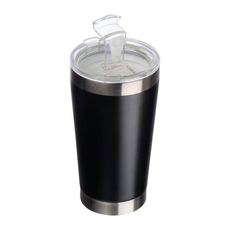 Nerezový hrnek s keramickým vnitřkem, černá Nerezový hrnek s keramickým vnitřkem, černá