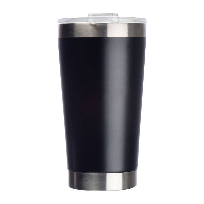 Nerezový hrnek s keramickým vnitřkem, černá Nerezový hrnek s keramickým vnitřkem, černá