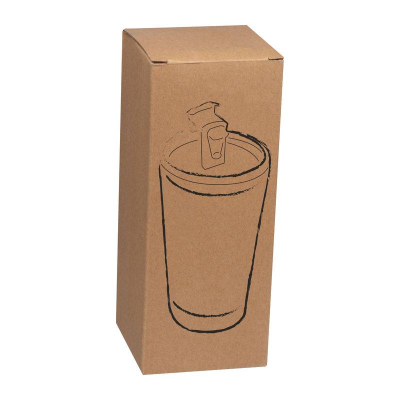 Nerezový hrnek s keramickým vnitřkem, černá Nerezový hrnek s keramickým vnitřkem, černá