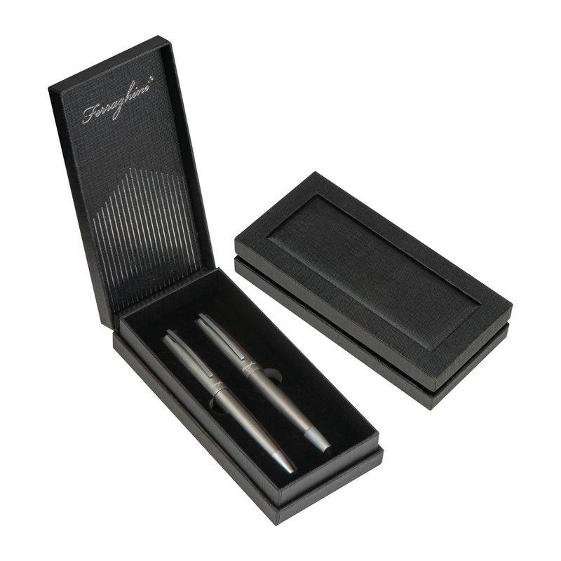 Matná psací sada Ferraghini, šedá Matná psací sada Ferraghini, šedá