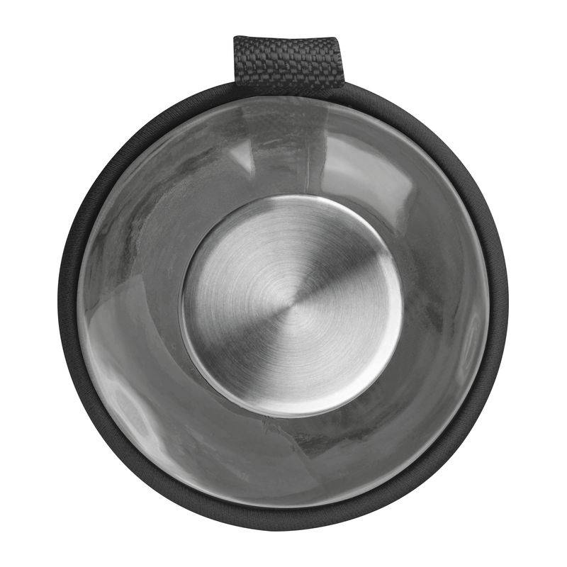 Skleněná láhev v neoprenovém pouzdře 1000 ml, šedá stříbrná Skleněná láhev v neoprenovém pouzdře 1000 ml, šedá stříbrná