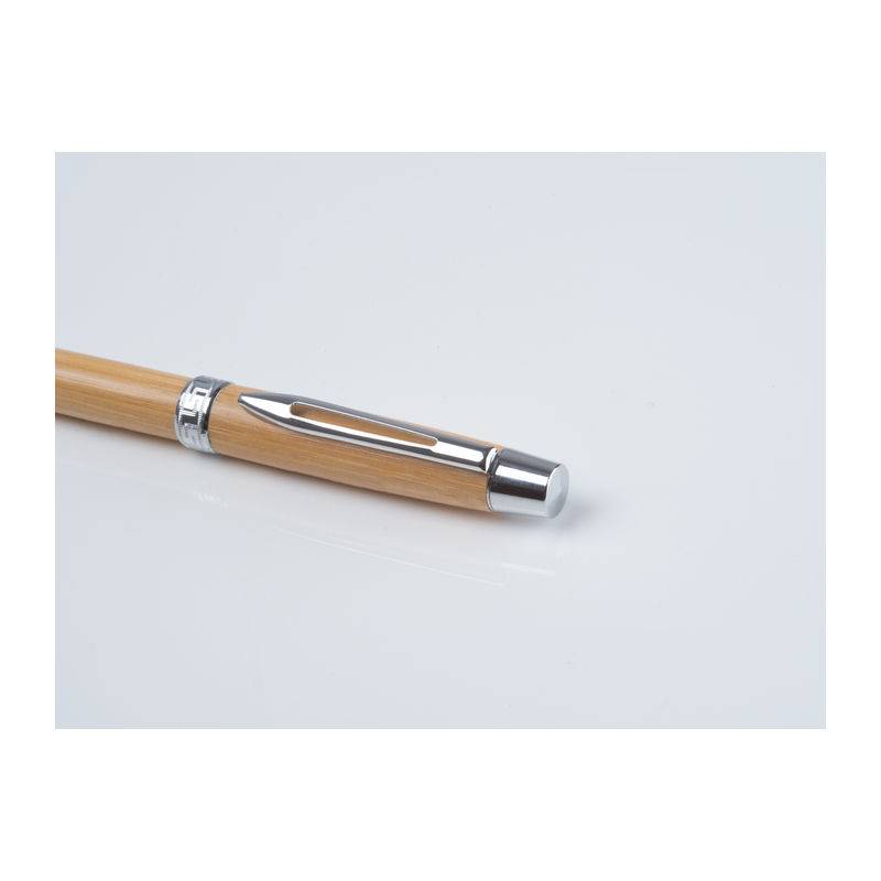 Bambusové kuličkové pero s pouzdrem, hnědá béžová Bambusové kuličkové pero s pouzdrem, hnědá béžová