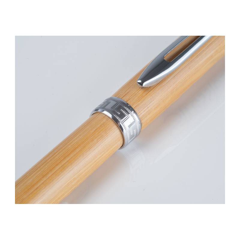 Bambusové kuličkové pero s pouzdrem, hnědá béžová Bambusové kuličkové pero s pouzdrem, hnědá béžová