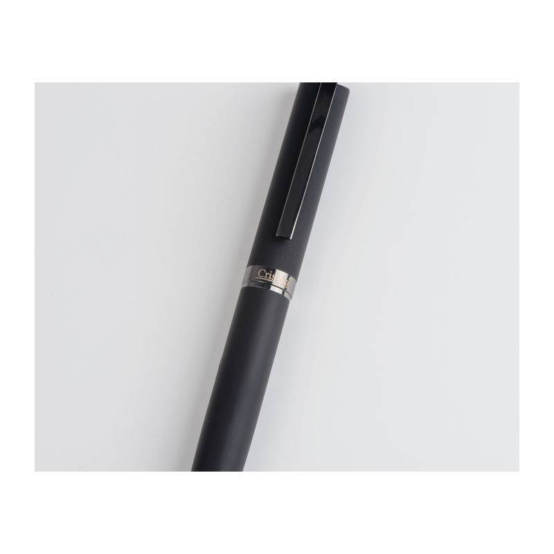 CrisMa kuličkové pero z nerezavějící oceli, černá CrisMa kuličkové pero z nerezavějící oceli, černá