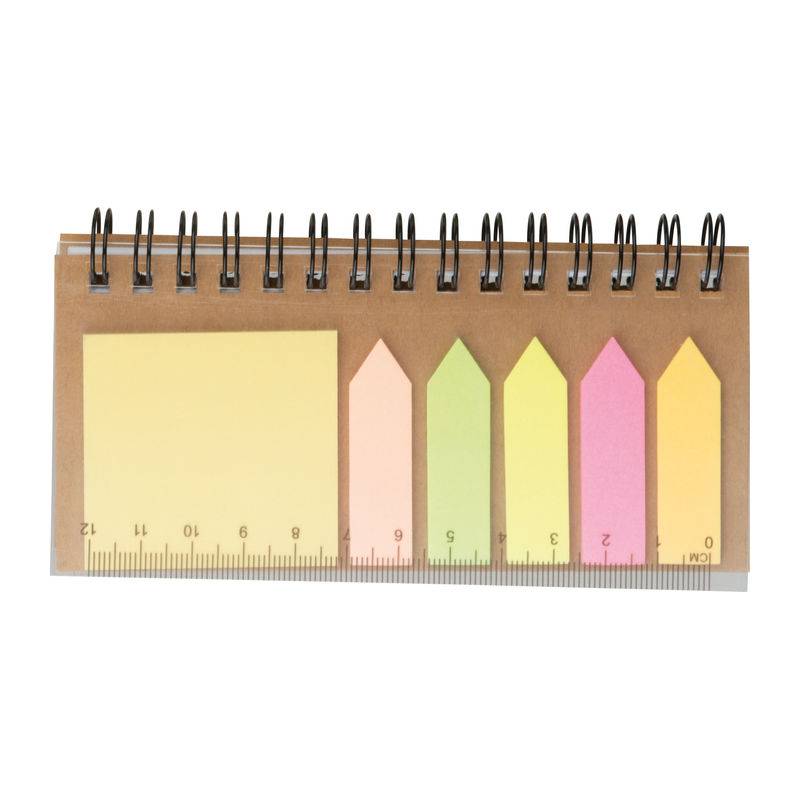 Sada samolepících bločků s poznámkovým blokem, hnědá béžová Sada samolepících bločků s poznámkovým blokem, hnědá béžová