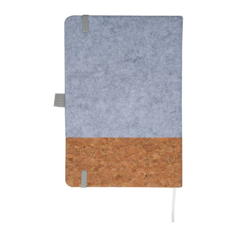 A5 zápisník z korku a plsti, šedá A5 zápisník z korku a plsti, šedá