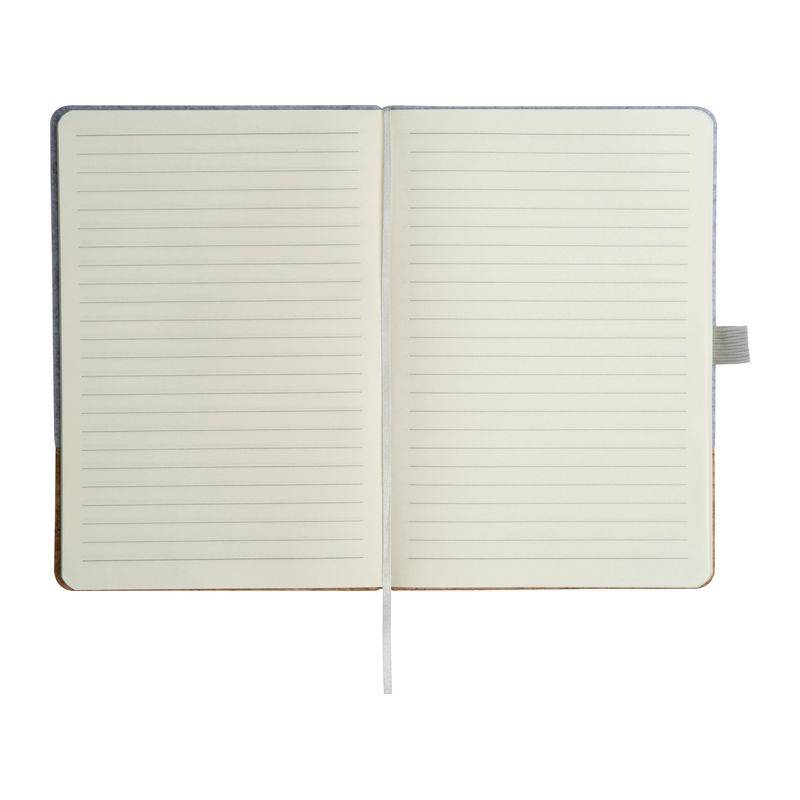 A5 zápisník z korku a plsti, šedá A5 zápisník z korku a plsti, šedá