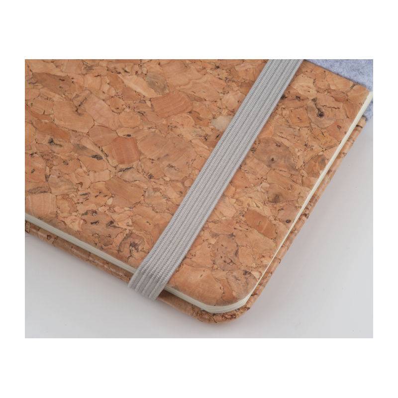 A5 zápisník z korku a plsti, šedá A5 zápisník z korku a plsti, šedá