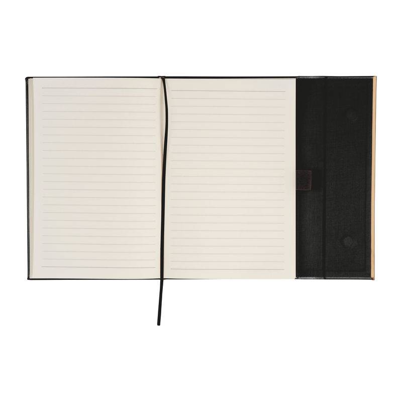 Sada zápisníku A5 a kuličkového pera, černá Sada zápisníku A5 a kuličkového pera, černá