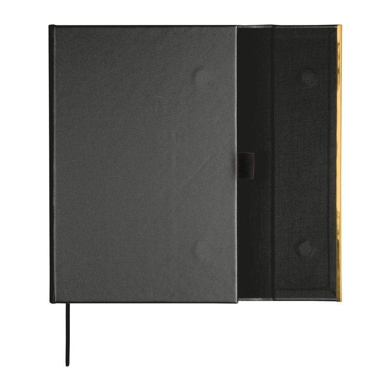 Sada zápisníku A5 a kuličkového pera, černá Sada zápisníku A5 a kuličkového pera, černá