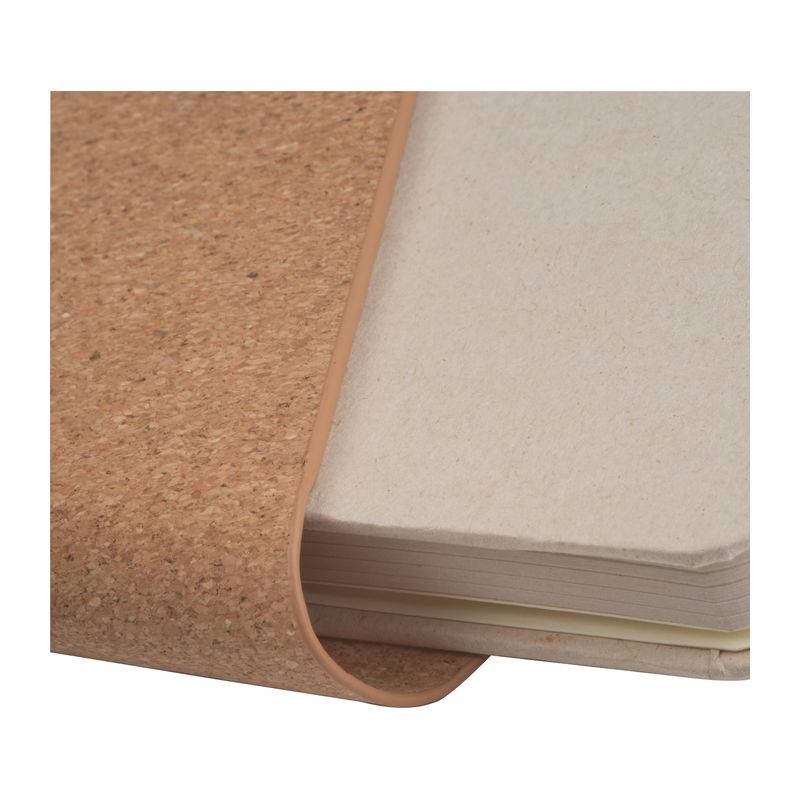 Zápisník A5 s obalem z recyklovaného kartonu a mag, hnědá béžová Zápisník A5 s obalem z recyklovaného kartonu a mag, hnědá béžová