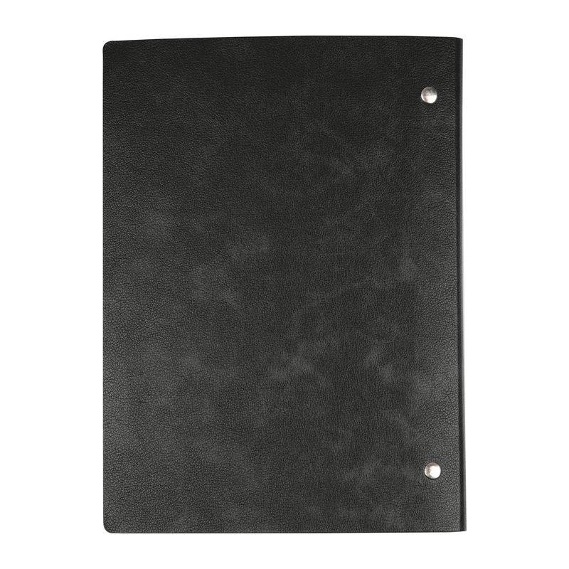 Kružkový pořadač A5 s PU obalem, černá Kružkový pořadač A5 s PU obalem, černá