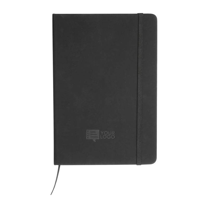 Zápisník A5 z recyklovaného papíru, černá Zápisník A5 z recyklovaného papíru, černá