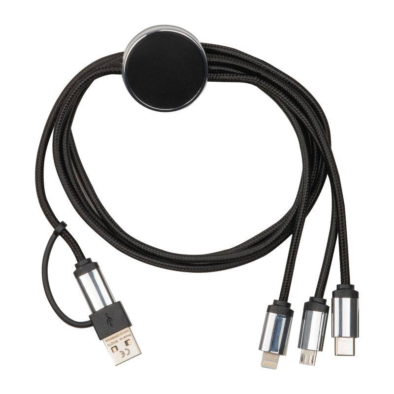 Nabíjecí kabel s osvětlením, černá Nabíjecí kabel s osvětlením, černá