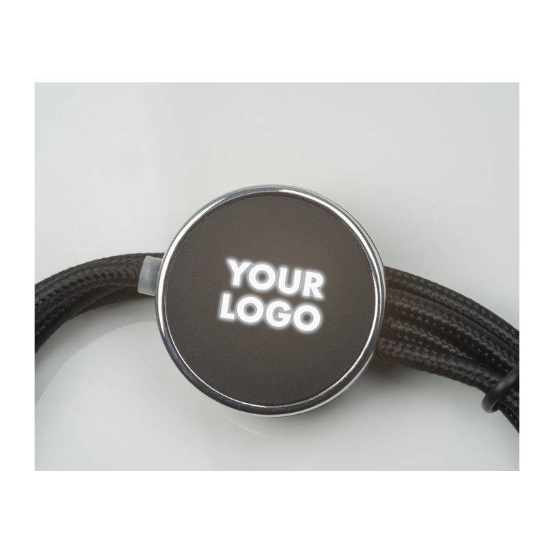 Nabíjecí kabel s osvětlením, černá Nabíjecí kabel s osvětlením, černá