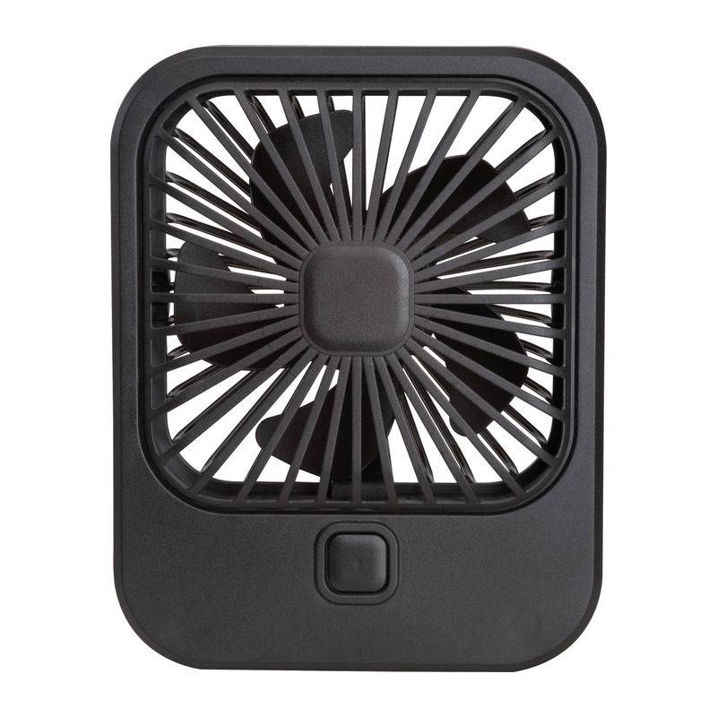 Stolní ventilátor s baterií, 500 mAh, černá Stolní ventilátor s baterií, 500 mAh, černá