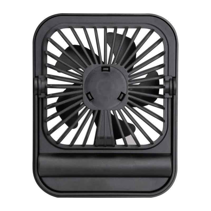 Stolní ventilátor s baterií, 500 mAh, černá Stolní ventilátor s baterií, 500 mAh, černá