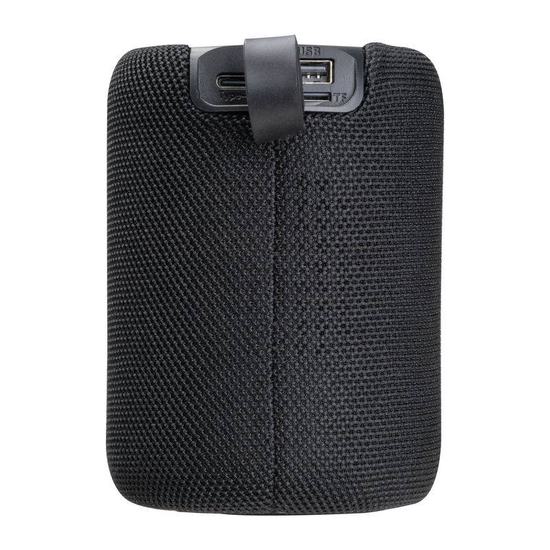 Bluetooth reproduktor s LED svetlom, valec, čierna Bluetooth reproduktor s LED svetlom, valec, čierna