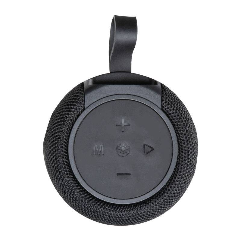 Bluetooth reproduktor s LED svetlom, valec, čierna Bluetooth reproduktor s LED svetlom, valec, čierna