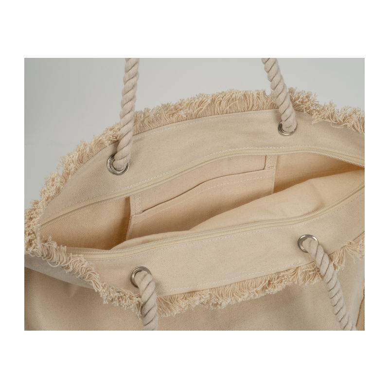 Oeko-Tex® přírodní plážová taška s jutovým dnem, hnědá béžová Oeko-Tex® přírodní plážová taška s jutovým dnem, hnědá béžová