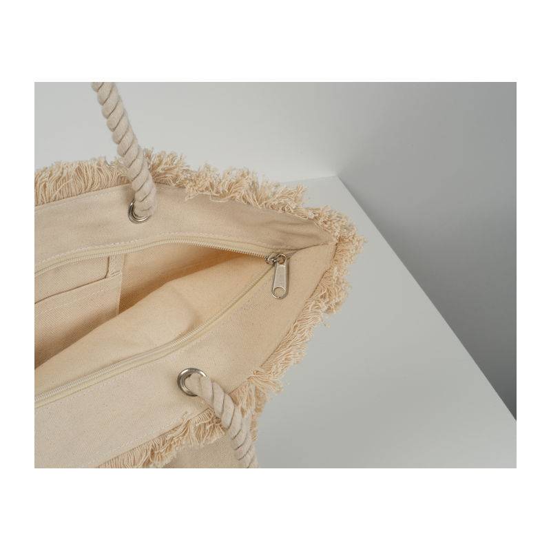 Oeko-Tex® přírodní plážová taška s jutovým dnem, hnědá béžová Oeko-Tex® přírodní plážová taška s jutovým dnem, hnědá béžová