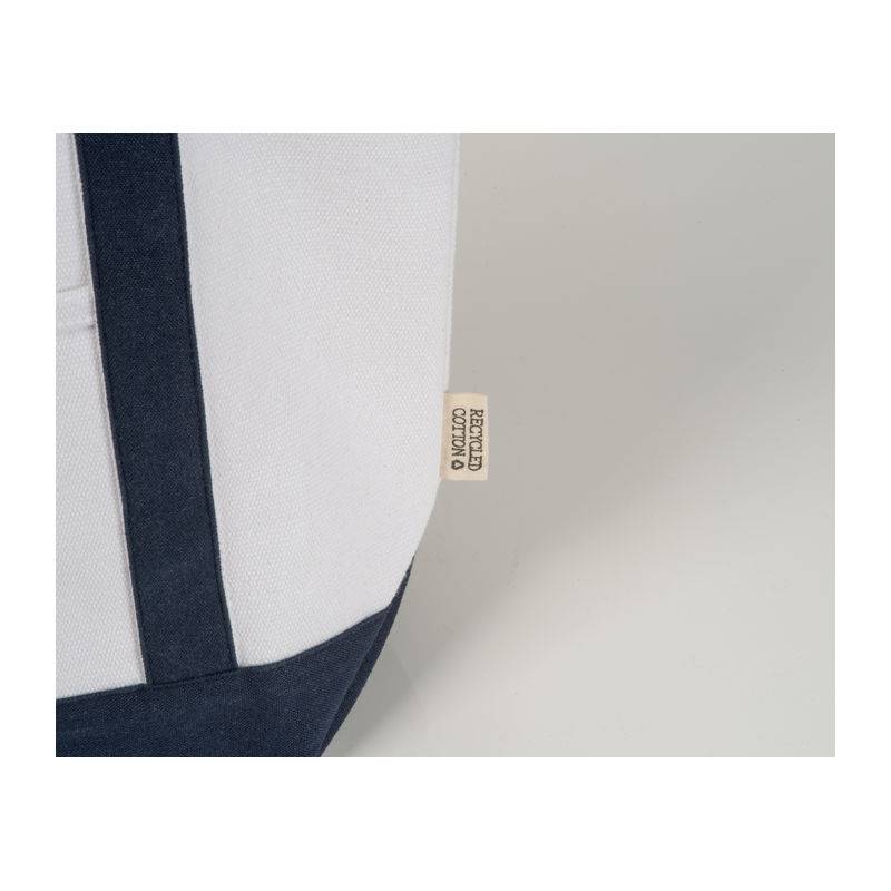 Malá taška z recyklované bavlny, hnědá béžová Malá taška z recyklované bavlny, hnědá béžová