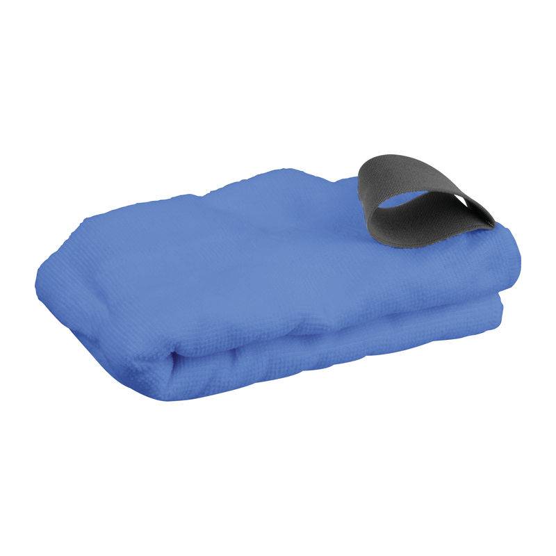 Mikrovláknový ručník s gumičkou, modrá Mikrovláknový ručník s gumičkou, modrá