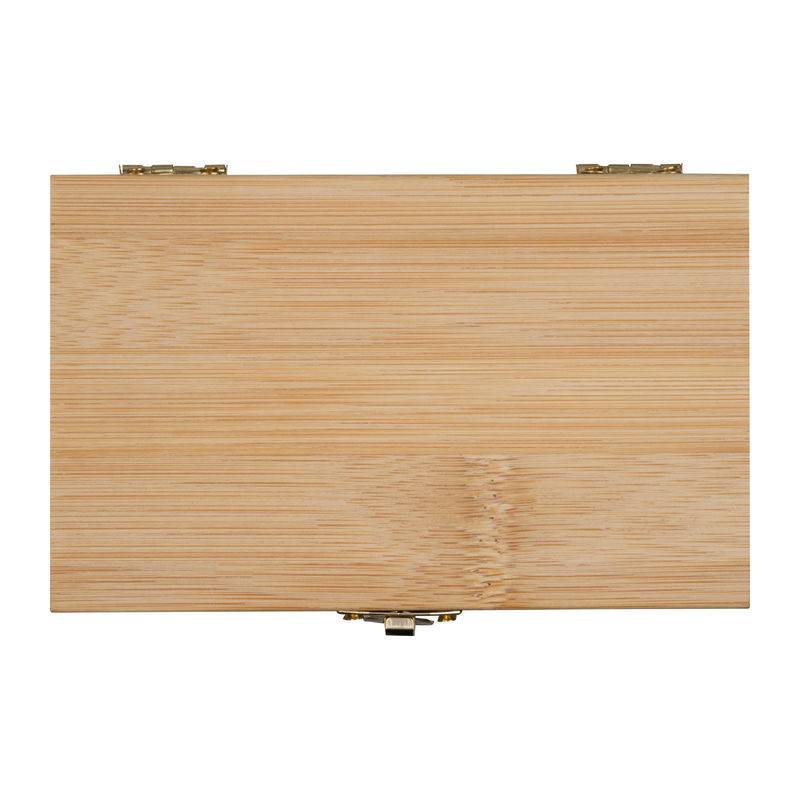 Sada kostek ledu v bambusové krabičce, hnědá béžová Sada kostek ledu v bambusové krabičce, hnědá béžová