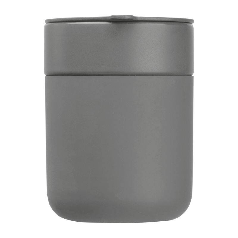 Keramický pohár se silikonovým povrchem, 340ml, šedá Keramický pohár se silikonovým povrchem, 340ml, šedá