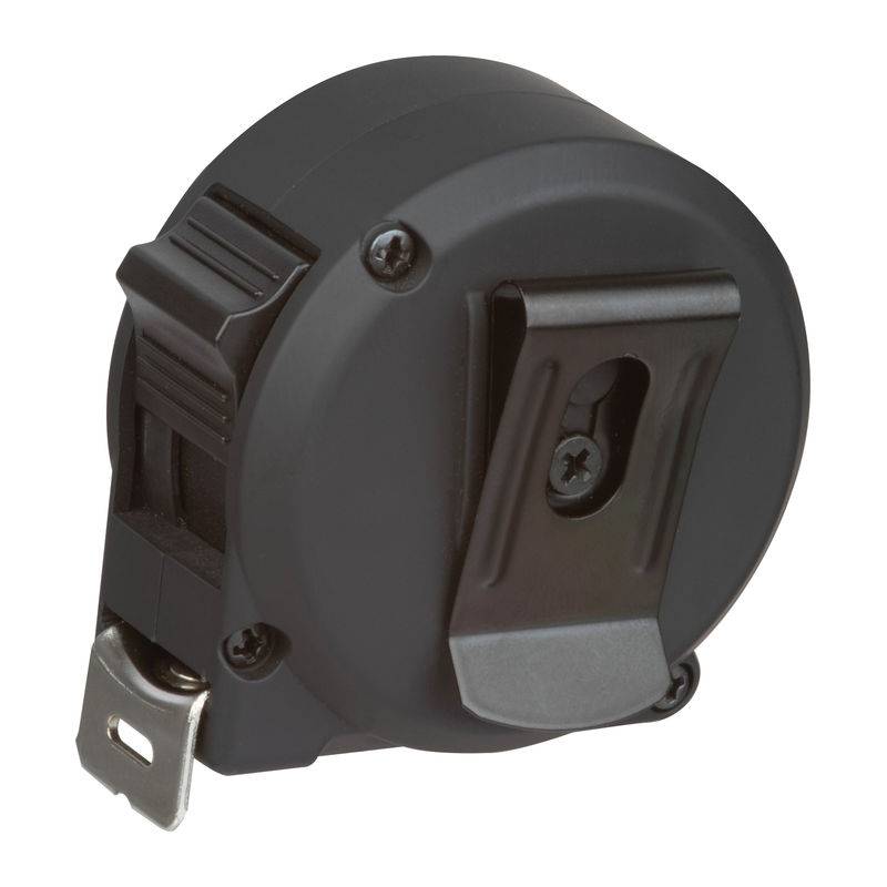 Oceľový zvinovací meter s plastovým puzdrom, 3 m, čierna Oceľový zvinovací meter s plastovým puzdrom, 3 m, čierna