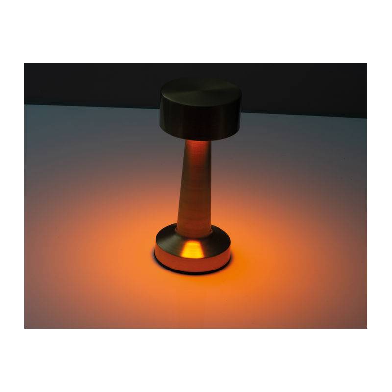 Stolná lampa z nerezovej ocele s batériou, žltá Gold Stolná lampa z nerezovej ocele s batériou, žltá Gold