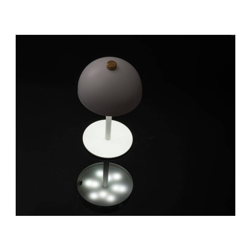 Stolná lampa z nerezovej ocele, biela Stolná lampa z nerezovej ocele, biela